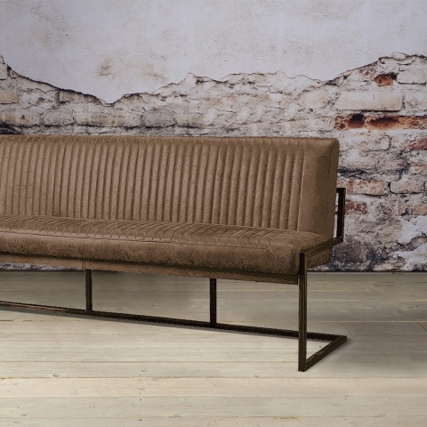 Anli-Style Tower living Ferro bench 135 - Savannah light brown 1049