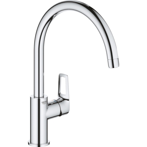 GROHE BauLoop Keukenkraan - Hoge uitloop - 360° draaibereik - Chroom