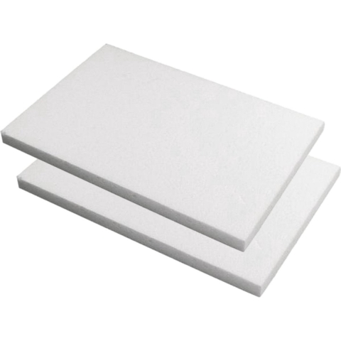 Hobby/knutsel Piepschuim schijf - 6x - wit - 20 x 30 x 2 cm - figuur en vormen -
