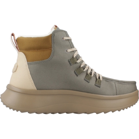 HEYDUDE Boots Dames Wendy Apres Coated Twill Groen 40 Keperstof