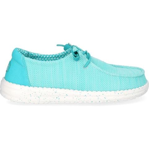 HEYDUDE Instappers Dames Wendy Stretch Sox Groen 40 Mesh