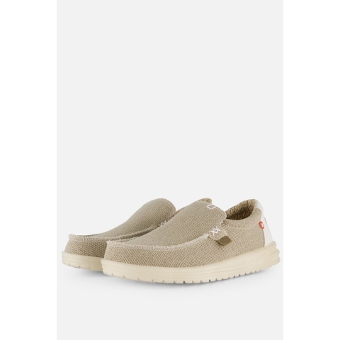 HEYDUDE Instappers Heren Mikka Braided Beige 42 Canvas