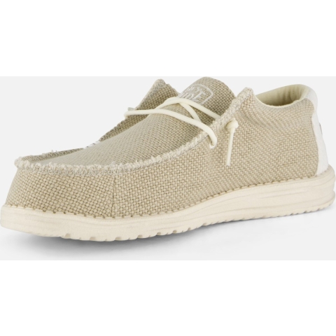 HEYDUDE Instappers Heren Wally Braided Beige 44 Canvas