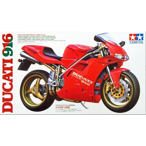 Tamiya 300014068 Ducati 916 Desmo. 1993 Motorfiets (bouwpakket) 1:12