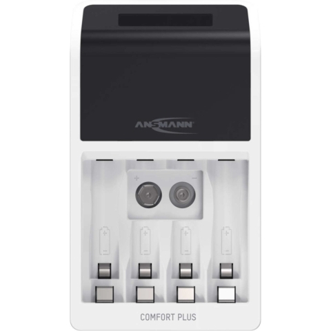 Ansmann Comfort Plus Batterijlader NiMH AAA (potlood), AA (penlite), 9 V (blok)