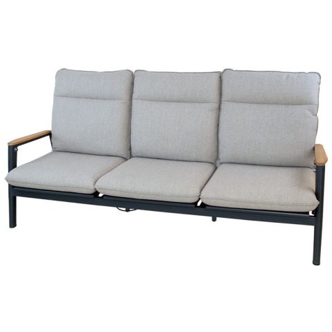 Merino lounge 3-zitsbank midnight grey sunny creme - Oosterik home