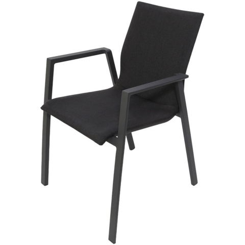 Genesee stapelstoel midnight grey - Oosterik home