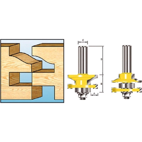 Makita Accessoires Profiel/contrafrees+l. HM S12 - D-11916