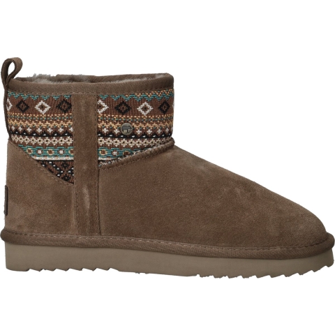 Warmbat Wallaby Womes Suede Woven Pantoffels