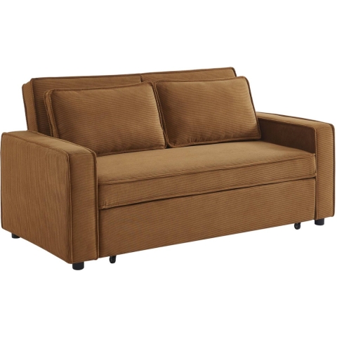 sweeek - 3-zits velours slaapbank B 172,5 x D 91,5 x 88,5cm