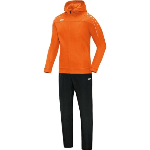 JAKO M9650D Vrijetijdspak Met Kap Classico Dames - Fluo Oranje - 40
