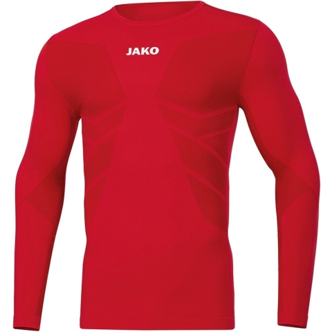 JAKO 6455 Longsleeve Comfort 2.0 - Sportrood - XS