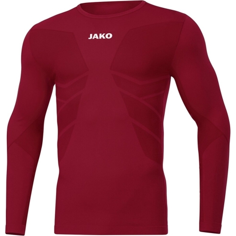 JAKO 6455 Longsleeve Comfort 2.0 - Wijnrood - XXS