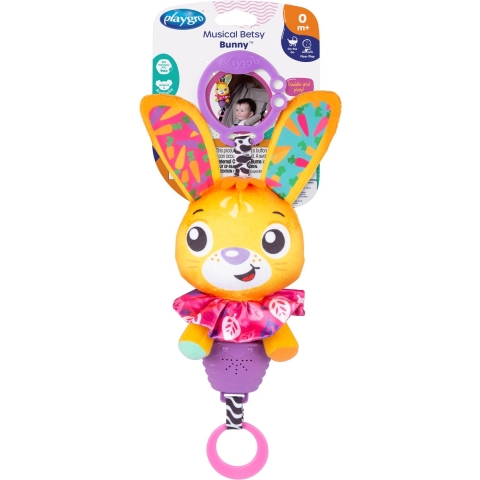 Playgro Kinderwagenspanner m. Muziek - Betsy Konijn - Playgro - OneSize - Hangspeeltje