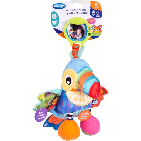 Playgro Kinderwagenspanner - Tamika Toekan - Playgro - OneSize - Hangspeeltje