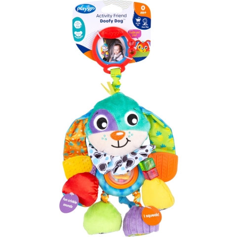Playgro Kinderwagenspanner - Doofy Activiteitenhond - Playgro - OneSize - Hangspeeltje