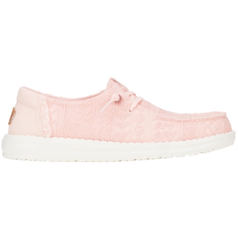 HEYDUDE Instappers Dames Wendy Crochet Lace Roze 36 Textiel