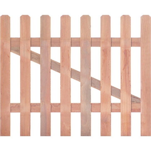 Tuinhekdeur recht hardhout 90 cm Tuindeco - Tuindeco