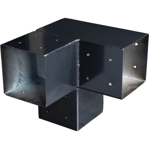 Paalverbinder 4-weg T-model t.b.v. 15 cm paal Tuindeco - Tuindeco