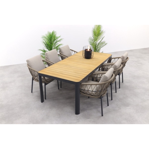 VDG Hartman Monza|General verstelbare tuinset - 220x100 cm. - 7-delig