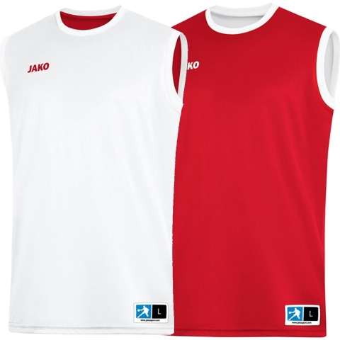 JAKO 4151 Reversible Shirt Change 2.0 - Sportrood/Wit - XXL