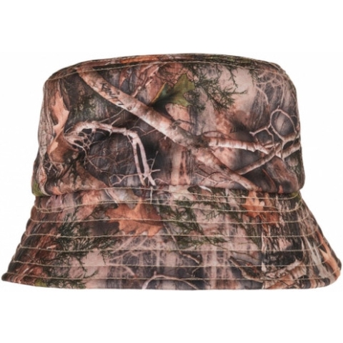 Flexfit FX5003RS Sherpa Real Tree Camo Reversible Bucket Hat - Camo Tree - One Size
