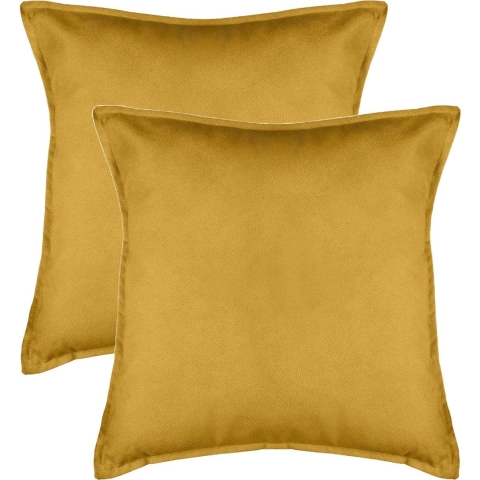 Bank/sierkussens Sophia - 2x stuks - 55 x 55 cm - polyester met rits -