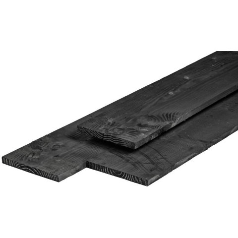 Plank douglas zwart geimpregneerd 2,5x25,0x500 cm Tuindeco - Tuindeco