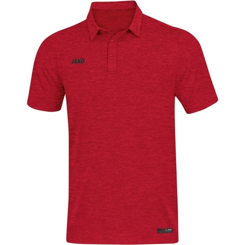JAKO 6329 Polo Premium Basics - Rood Gemeleerd - M