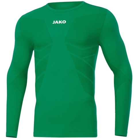 JAKO 6455 Longsleeve Comfort 2.0 - Sportgroen - S