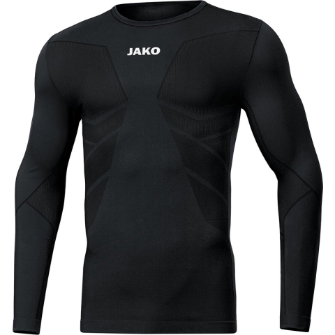 JAKO 6456 Longsleeve Comfort Gerecycled - Zwart - S