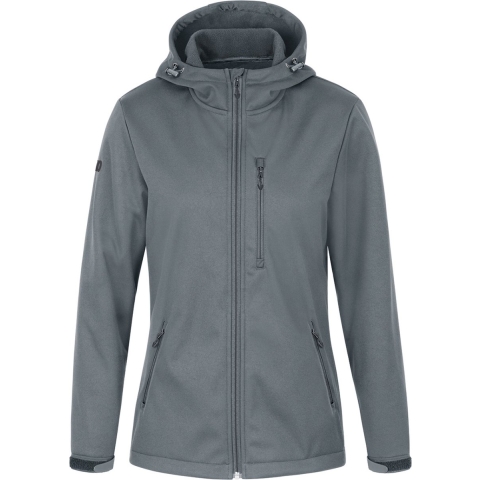 JAKO 7607D Softshelljas Premium Dames - Steengrijs - 46