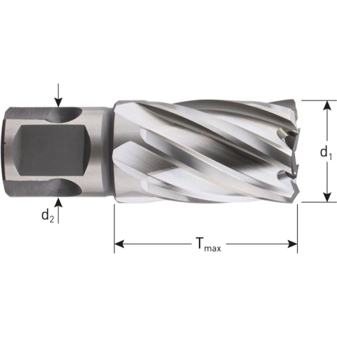 Rotec HSS-XE Kernboor SILVER-LINE, universeel 19, ø45x30 - 5364500