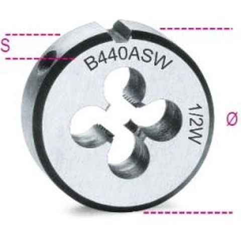 Beta Snijplaten, Whitworth draad verchroomd staal 440ASW 1" - 004400213