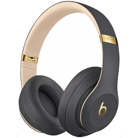 Beats Studio3 Over Ear koptelefoon Bluetooth, Kabel Stereo Asfaltgrijs Noise Cancelling Vouwbaar, Volumeregeling