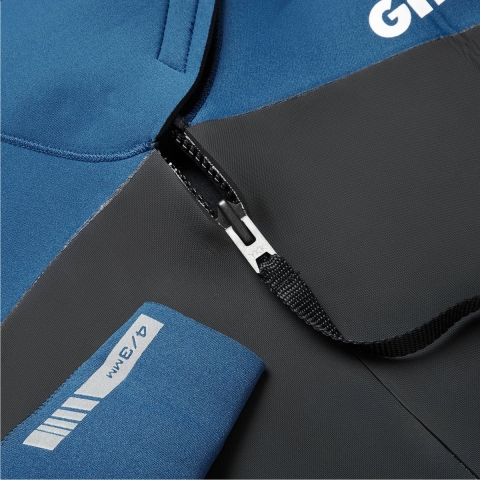 Gill Pursuit Full Arm 4/3 mm wetsuit blauw heren, M