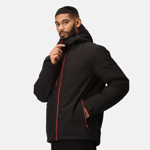 Ragetta RG253 Navigate Waterproof Insulated Jacket - Black/Classic Red - XXL