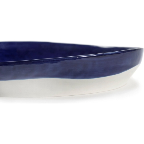 Serax Feast By Ottolenghi Diep BordØ22 Set Van 2 Dark Blue/White Stripes