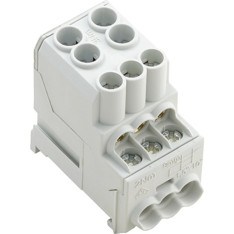 Weidmüller 1561910000 Potentiaalverdeler Schroeven Lichtgrijs 3 stuk(s)