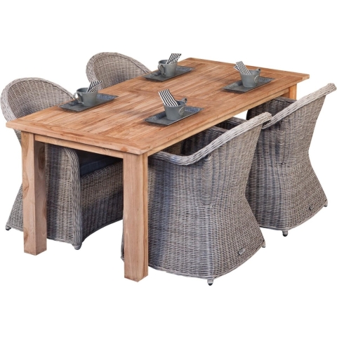 Tuintafel Modern teak 250 cm Tuindeco - Tuindeco