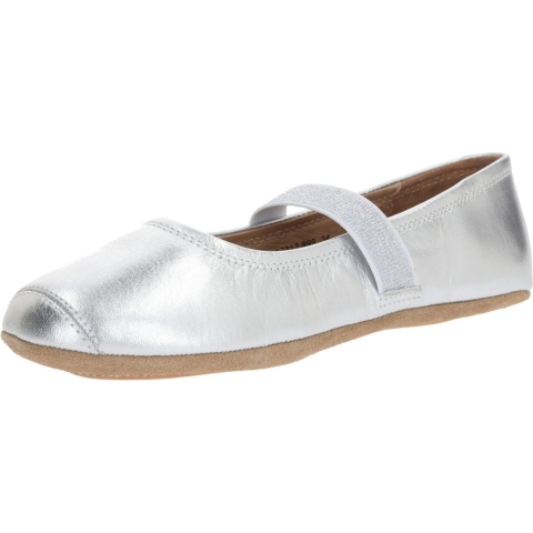 Bisgaard Ballerina Pantoffels - Zilver - Bisgaard - 28 - Leren Slippers