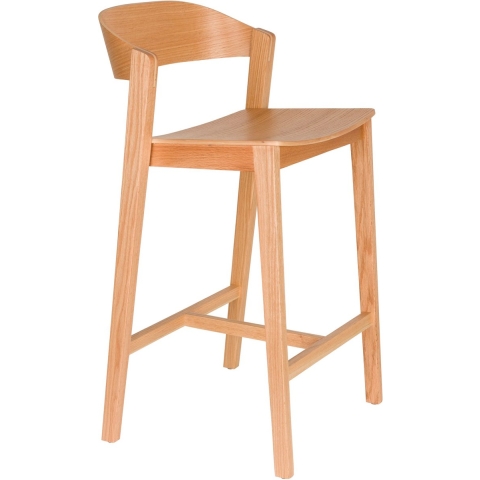 Housecraft Living Wooz Barkruk Eikenhout Bruin