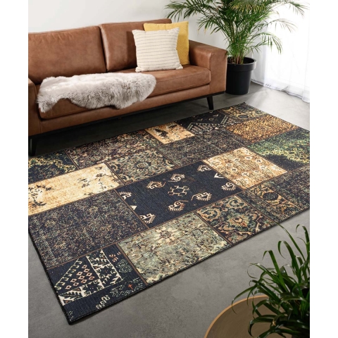 Heritaged Patchwork vloerkleed - Fade No.1 olijfgroen - 230x330 cm
