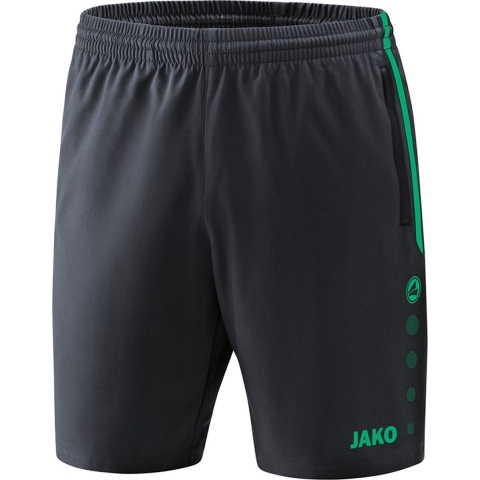 JAKO 6218D Short Competition 2.0 Dames - Antraciet/Turkoois - 34-36