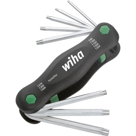 Wiha Multitool PocketStar | TORX® | Tamper Resistant | (met boring) | 8-delig - 25130 - 25130