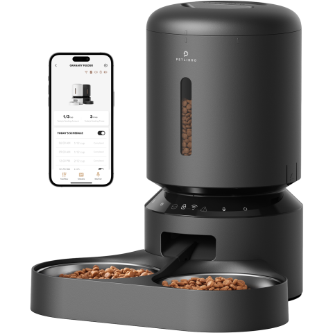 Petlibro Granary Wifi Dual Food Tray Black Voedsel Dispenser