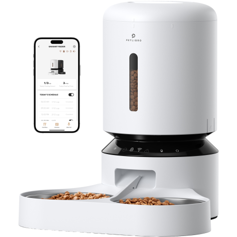 Petlibro Granary Wifi Dual Food Tray White Voedsel Dispenser