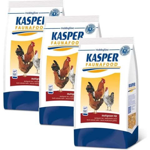 3x Kasper Faunafood Multigraan Kip 4 kg