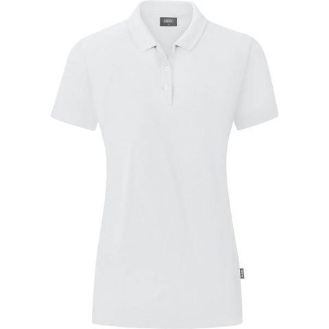 JAKO C6320D Polo Organic Dames - Wit - 42