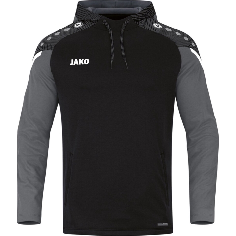 JAKO 6722 Sweater Met Kap Performance - Zwart/Antra Light - M
